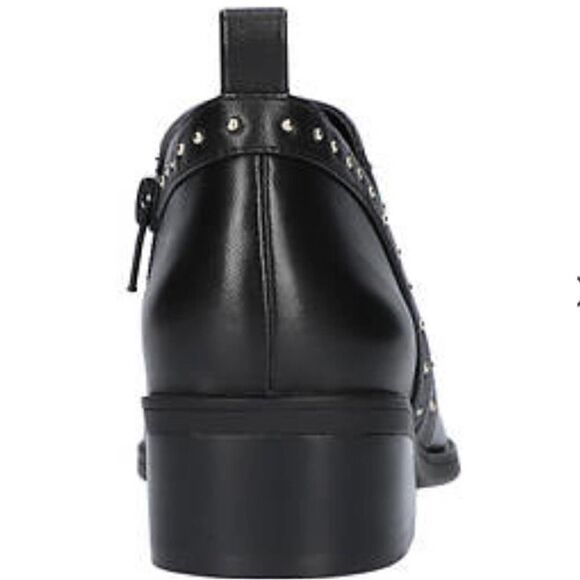 NEW BELLA VITA Lorraine Black Leather Stud Detail Ankle Boots Booties - 10 - Picture 8 of 10